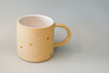 Load image into Gallery viewer, miss autumn lovey *handmade rainbow hearts ceramic mug*