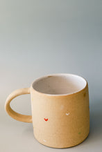 Load image into Gallery viewer, miss autumn lovey *handmade rainbow hearts ceramic mug*