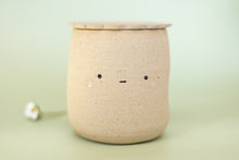 Load image into Gallery viewer, miss sylva raw happy + sad tea set *handmade ceramic thumb indent mug with tea infuser*