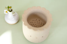 Load image into Gallery viewer, miss sylva raw happy + sad tea set *handmade ceramic thumb indent mug with tea infuser*