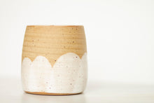 Load image into Gallery viewer, miss sylva low scallop *handmade ceramic thumb indent mug*