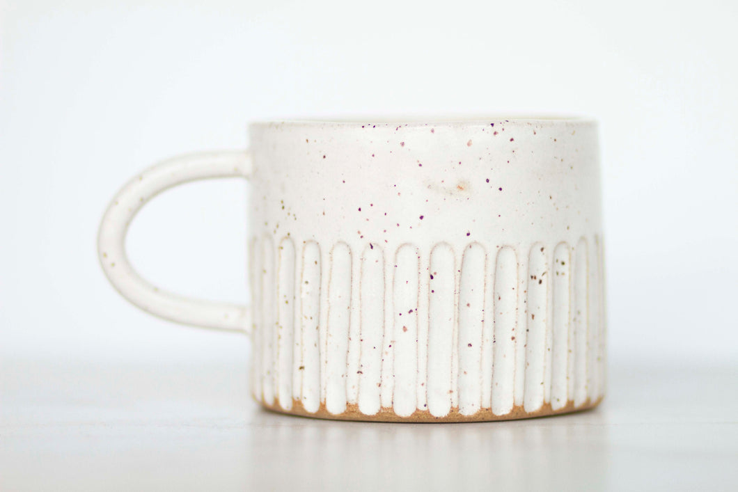 miss charlotte: handmade fluted ceramic mug