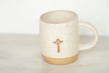 Load image into Gallery viewer, miss bee *handmade ceramic mushroom mug*
